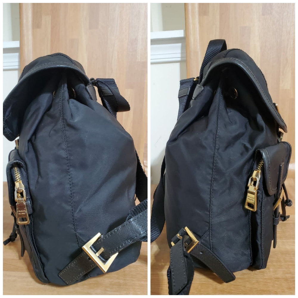 Prada Nylon Drawstring Backpack Black - Picture 5 of 10